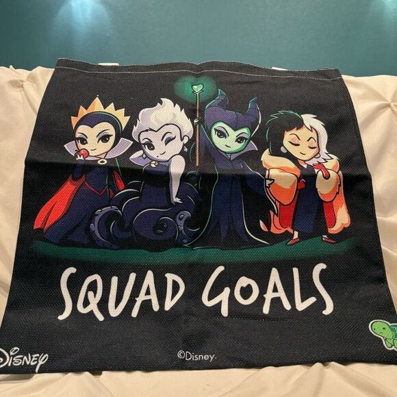 Disney Villains Squad Goals Ursula Maleficent Reusable Shopping Bag Tote NWT - Picture 3 of 4